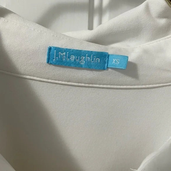 J. McLaughlin Classic White Button-Down Shirt - Picture 3 of 9